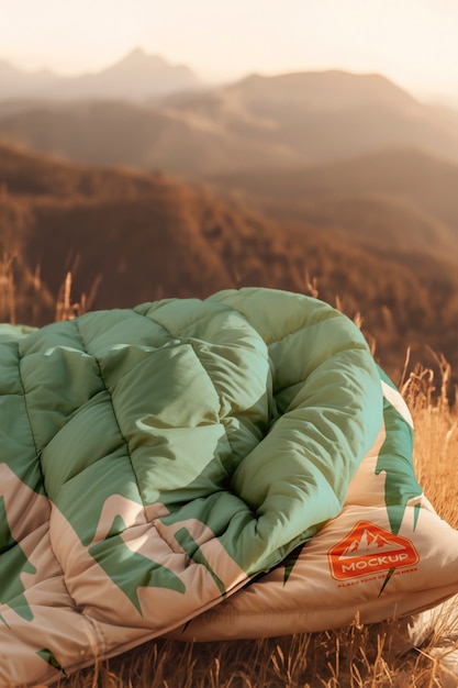 PSD sleeping bag mockup