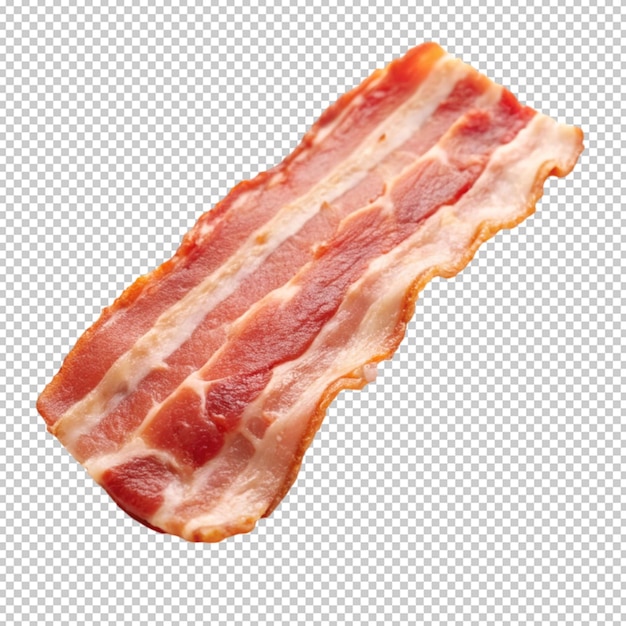 PSD a slice of bacon on transperent back ground