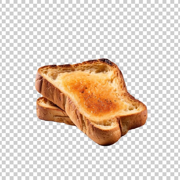 PSD a slice of bread is shown on a transparent background