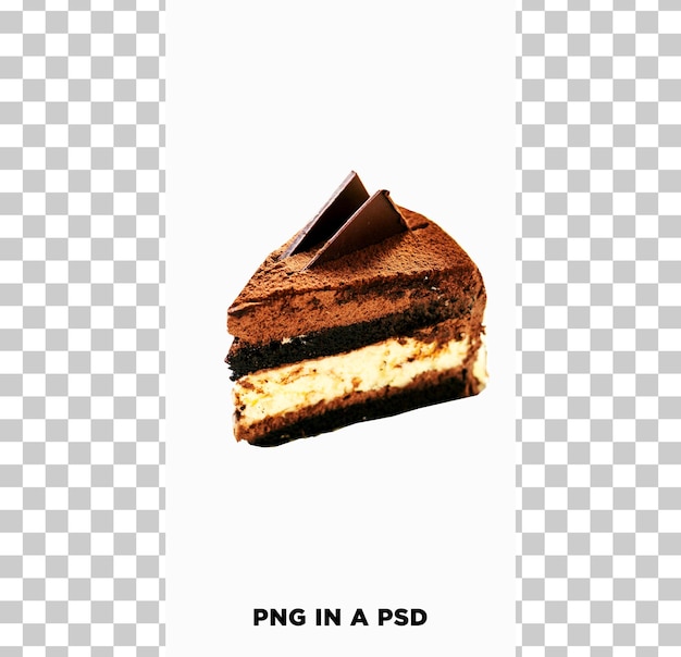 PSD slice cake png in a psd