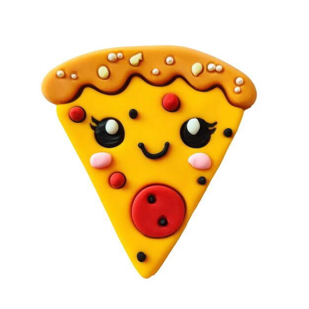 PSD a slice of pizza with a face on it