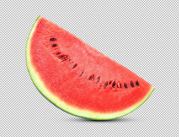 Slice of watermelon on alpha layer background