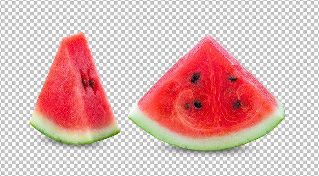 Slice watermelon on alpha layer