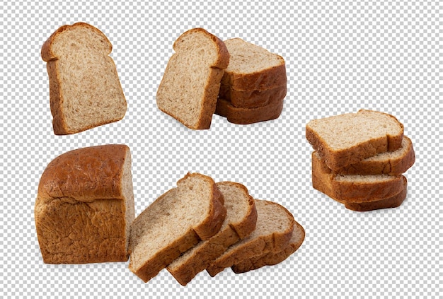 Sliced Bread cutout Psd file