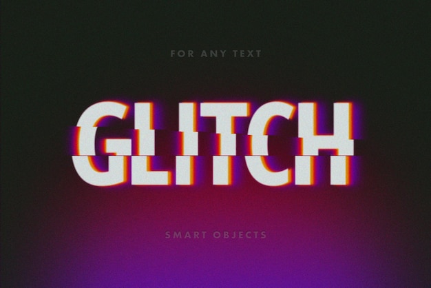 Sliced glitch text effect