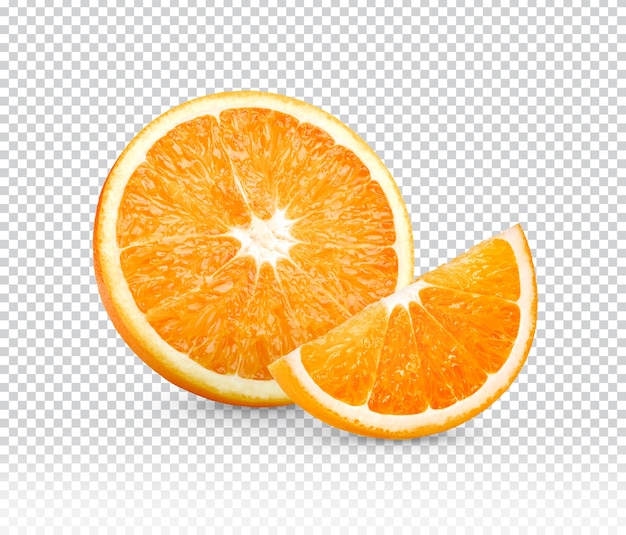 Sliced Orange isolated  