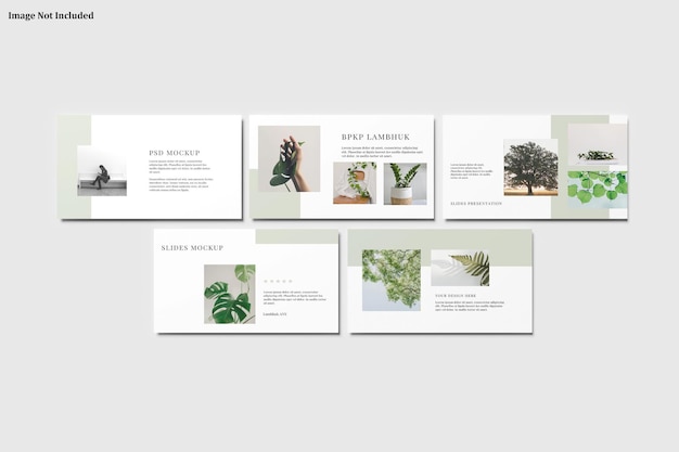 PSD slides presentation mockup