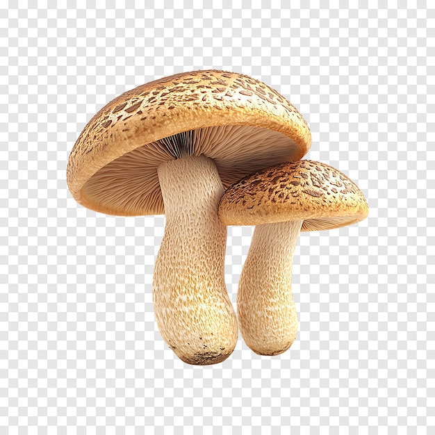 Slippery Jack Mushrooms isolated on a transparent background