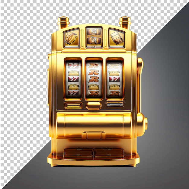 slot machine casino 3d icon side view