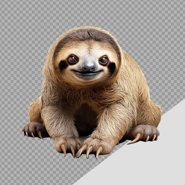 Sloth isolated on transparent background png