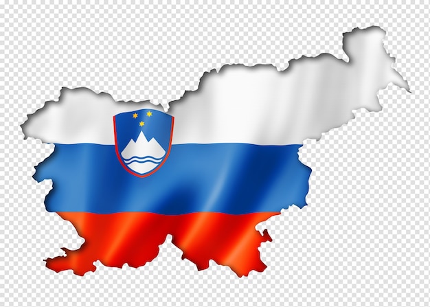 PSD slovenian flag map