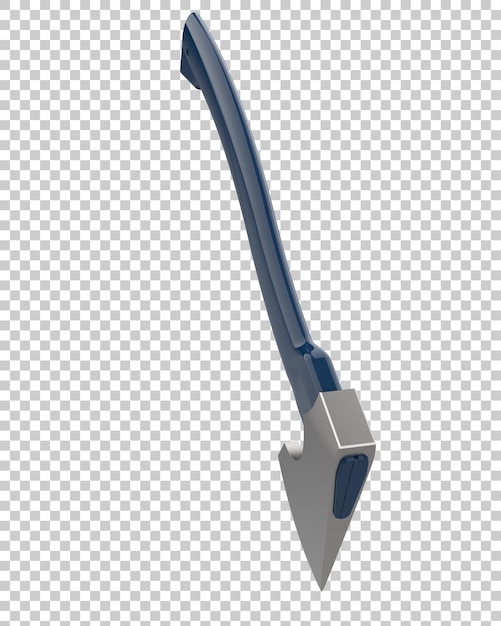 Small axe on transparent background 3d rendering illustration