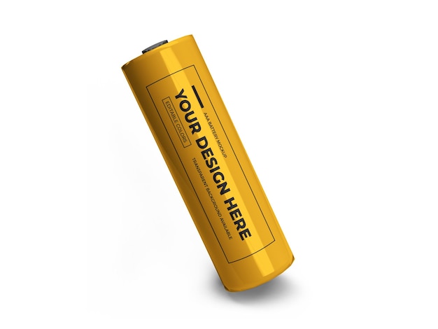 Small Battery 3D Mockup Design