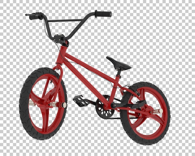 Small bike isolated on transparent background 3d rendering illustration