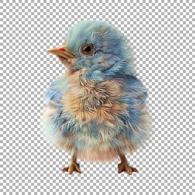 PSD small chick on transparent background ai generated