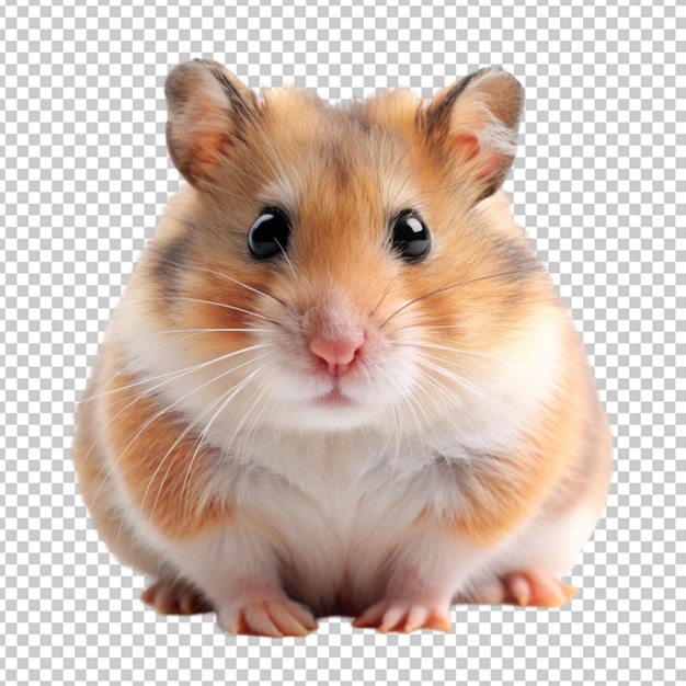 PSD a small hamster on transparent background