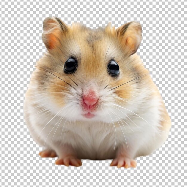 PSD a small hamster on transparent background