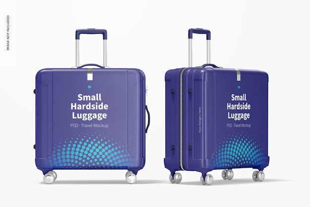 Small Hardside Luggage Mockup