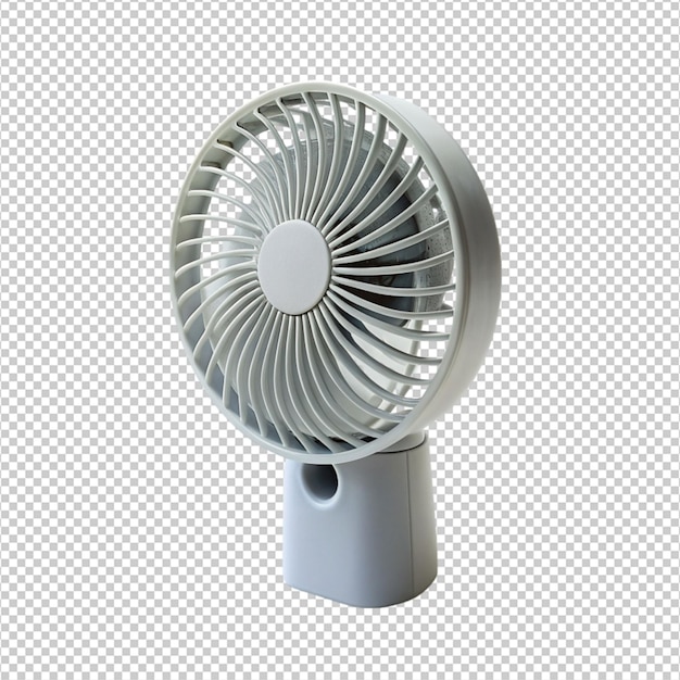 small portable fan with white background