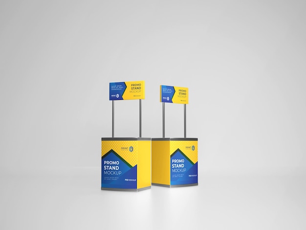 Small promo stands mockup