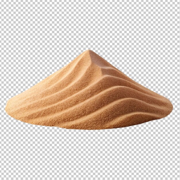 small sand dune die cut transparent background