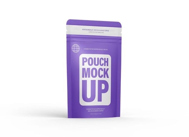 Small Zipper Pouch Packaging Design Mockup