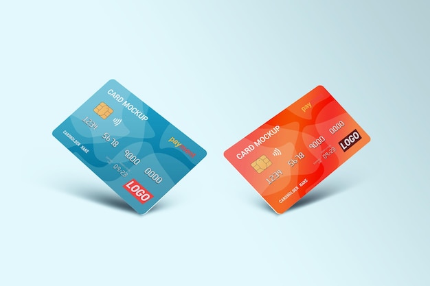 Smart Card, Plastic Card, Gift Card, Discount Card, Debit Card Mockup Template