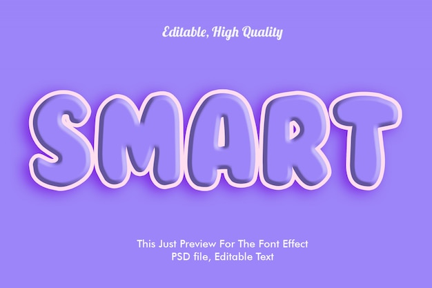 Smart font effect