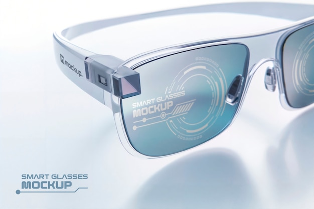 PSD smart glasses mockup design