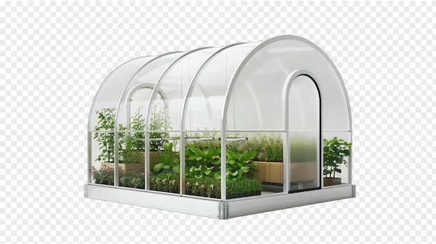 PSD smart greenhouse realistic photo