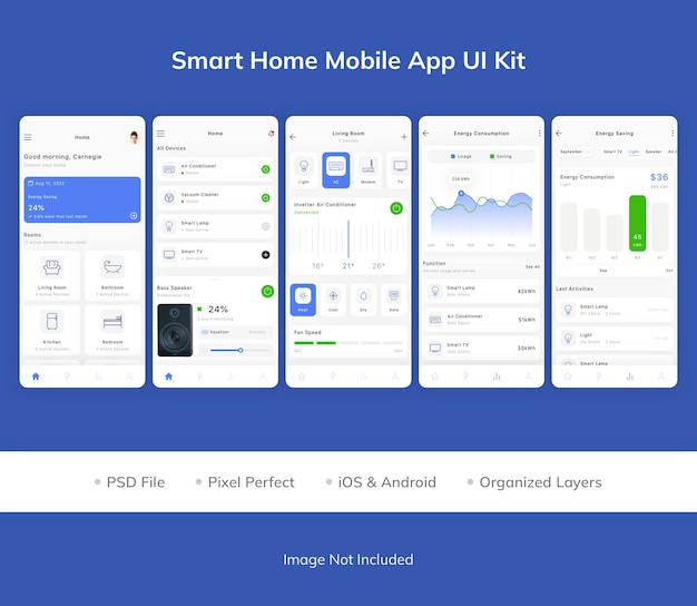 Smart Home Mobile App UI Kit