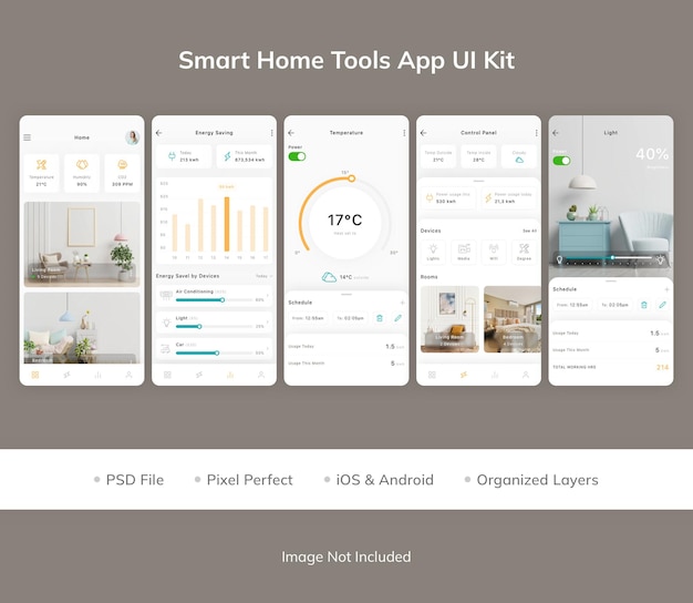 Smart Home Tools App UI Kit