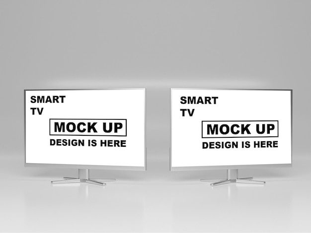 Smart LED Mockup TV 3D Mockup LCD Mockup Design PSD Mockup Display Mockup Display Screen Mockup