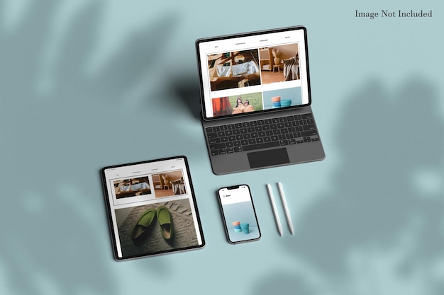 Smart phone and tablet mockup