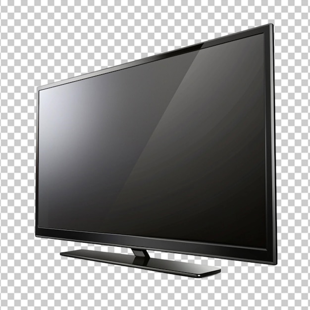 PSD smart tv isolated on transparent background