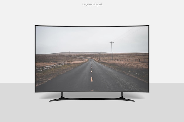 Smart TV Mockup Curve Screen