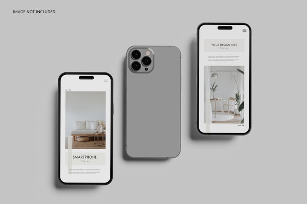 Smartphone 13 pro max mockup