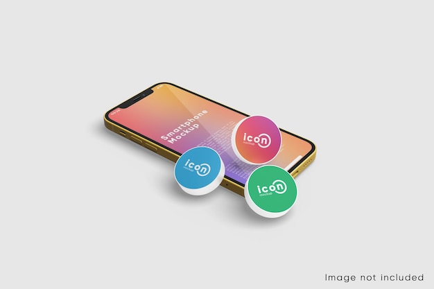 Smartphone and application icon mockup