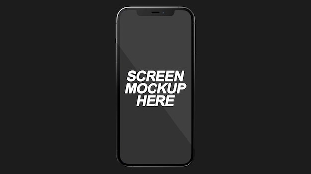 Smartphone Black Mockup PSD