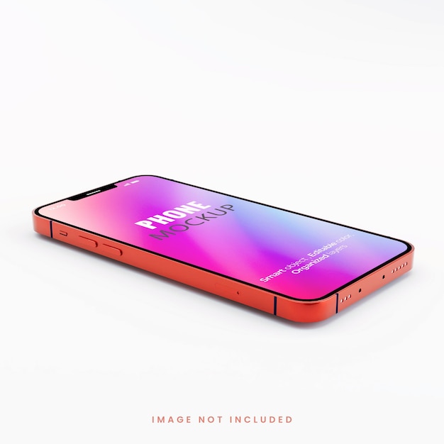 Smartphone full screen mockup