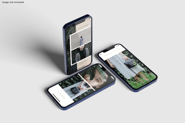 Smartphone mockup for design presentation