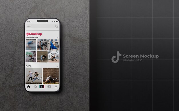 PSD smartphone  mockup design