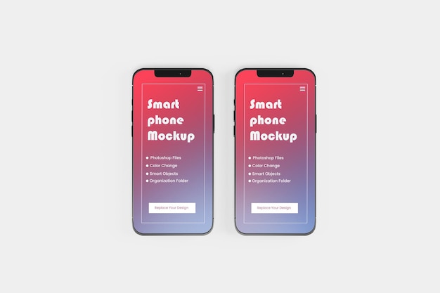 Smartphone mockup isolated psd Premium Psd