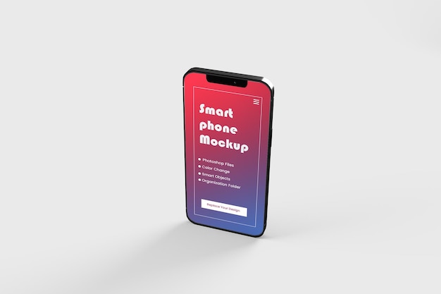 Smartphone mockup isolated 