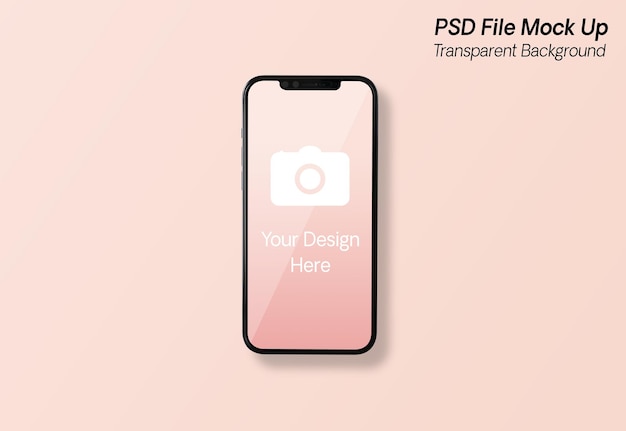 Smartphone mockup of screen template PSD