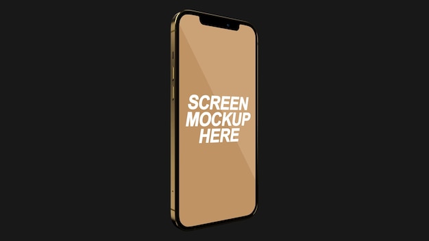 Smartphone screen mockup