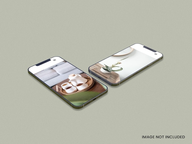 Smartphone screen mockup