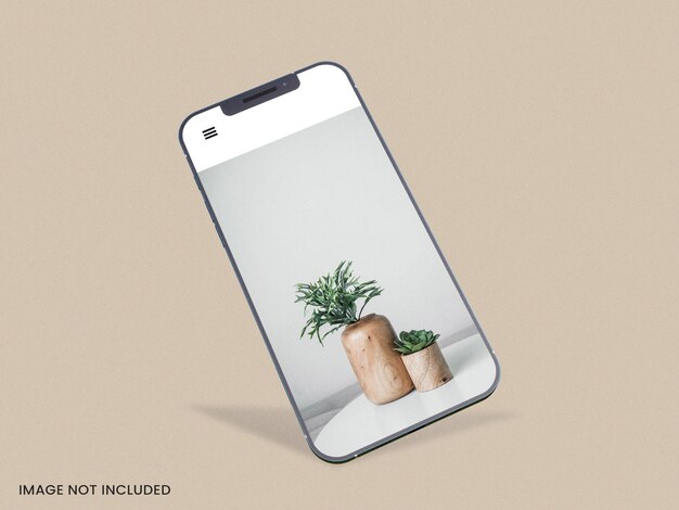 Smartphone screen mockup