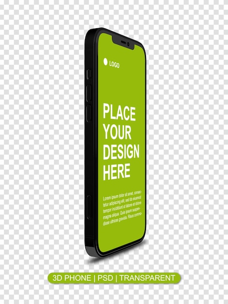 Smartphone screen mockup