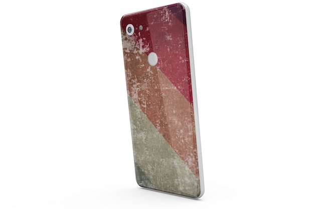 PSD smartphone skin mock-up isolated